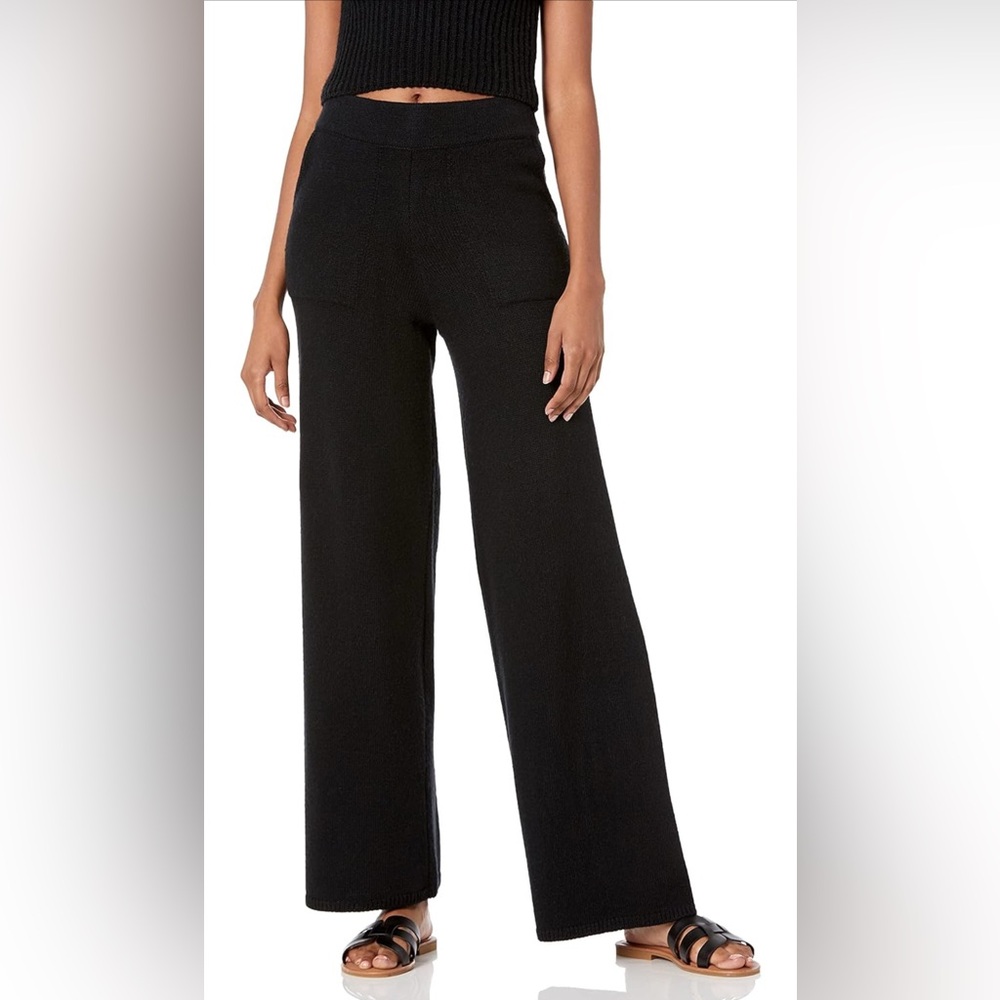 Chic Black Wide-Leg Women's Pants
